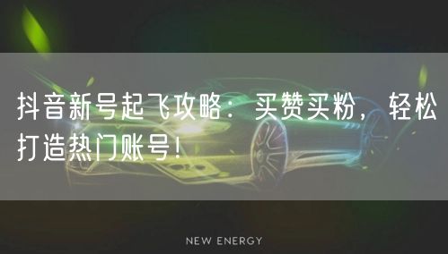 抖音新号起飞攻略：买赞买粉，轻松打造热门账号！