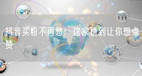 抖音买粉不再愁！这家稳到让你想点赞