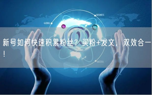 新号如何快速积累粉丝？买粉+发文，双效合一！