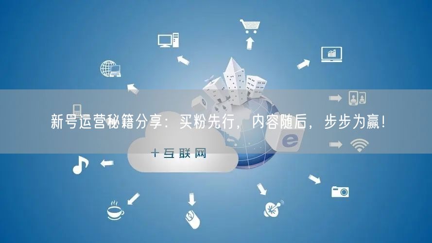 新号运营秘籍分享：买粉先行，内容随后，步步为赢！