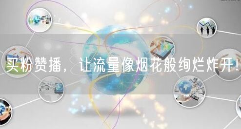 买粉赞播，让流量像烟花般绚烂炸开！