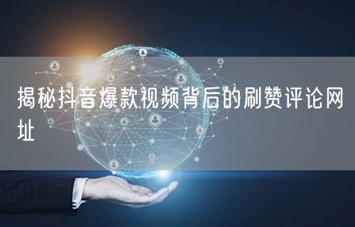 揭秘抖音爆款视频背后的刷赞评论网址