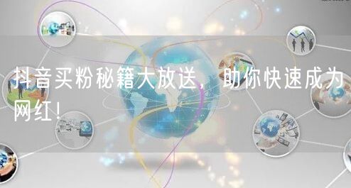 抖音买粉秘籍大放送，助你快速成为网红！