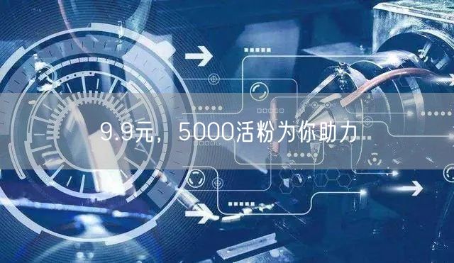 9.9元，5000活粉为你助力