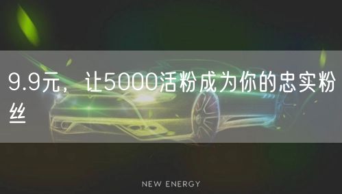 9.9元，让5000活粉成为你的忠实粉丝