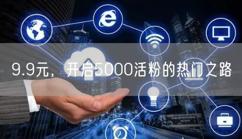 9.9元，开启5000活粉的热门之路