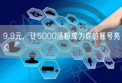 9.9元，让5000活粉成为你的账号亮点