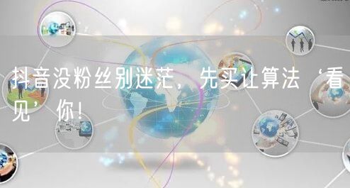 抖音没粉丝别迷茫，先买让算法‘看见’你！