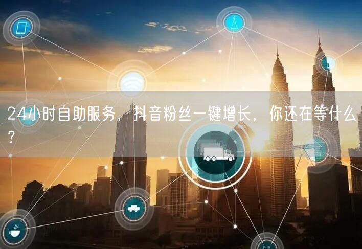 24小时自助服务，抖音粉丝一键增长，你还在等什么？