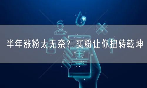 半年涨粉太无奈？买粉让你扭转乾坤