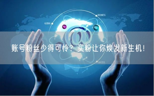 账号粉丝少得可怜？买粉让你焕发新生机！