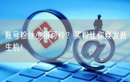 账号粉丝少得可怜？买粉让你焕发新生机！