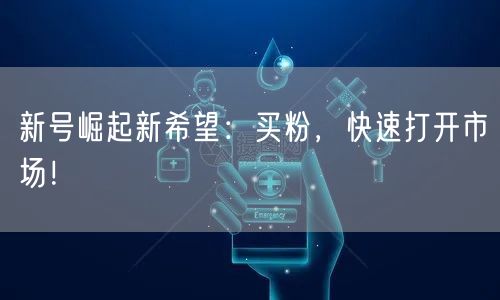 新号崛起新希望：买粉，快速打开市场！