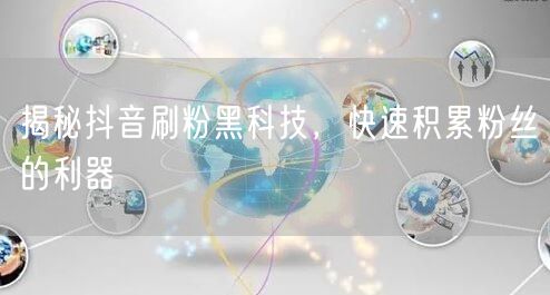 揭秘抖音刷粉黑科技，快速积累粉丝的利器