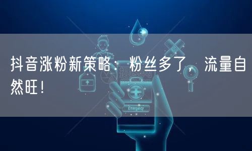 抖音涨粉新策略：粉丝多了，流量自然旺！