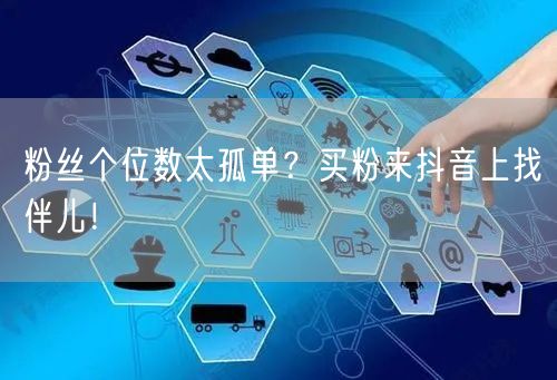 粉丝个位数太孤单？买粉来抖音上找伴儿！