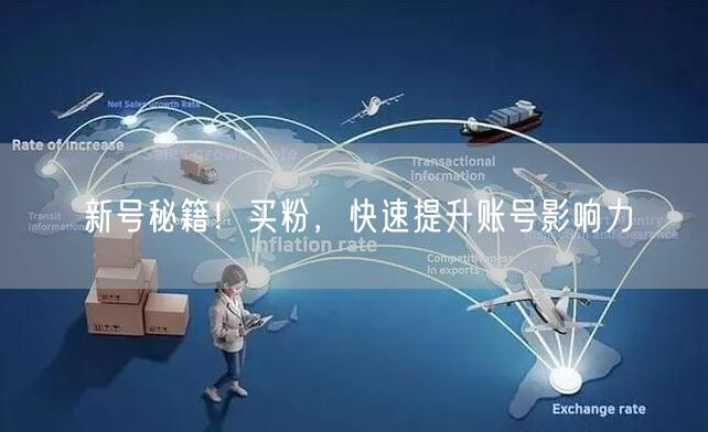 新号秘籍！买粉，快速提升账号影响力