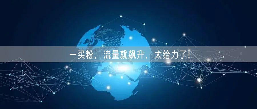 一买粉，流量就飙升，太给力了！