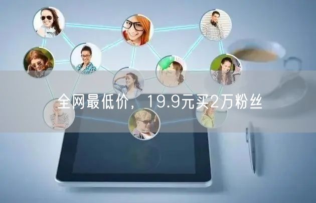 全网最低价，19.9元买2万粉丝