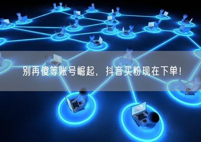 别再傻等账号崛起，抖音买粉现在下单！