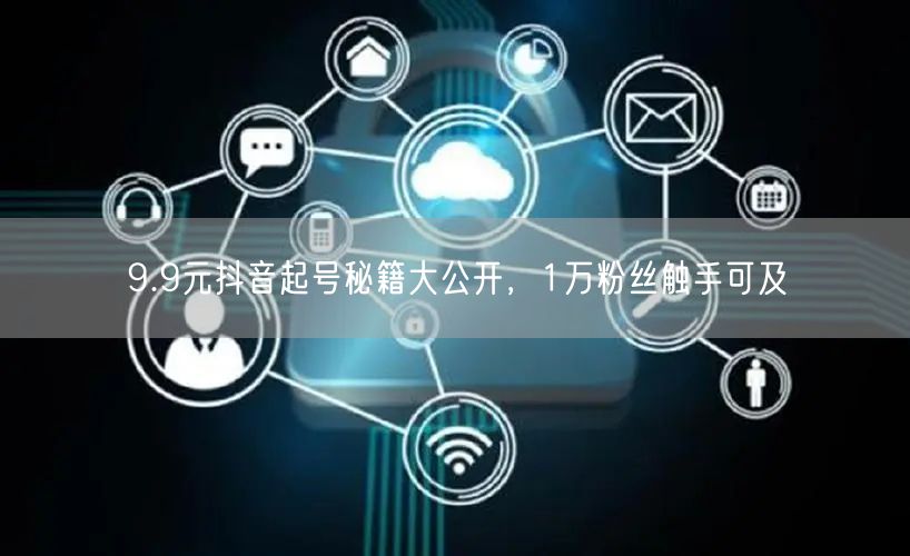 9.9元抖音起号秘籍大公开，1万粉丝触手可及