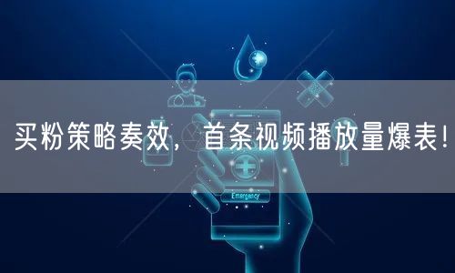 买粉策略奏效，首条视频播放量爆表！