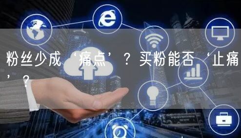 粉丝少成‘痛点’？买粉能否‘止痛’？