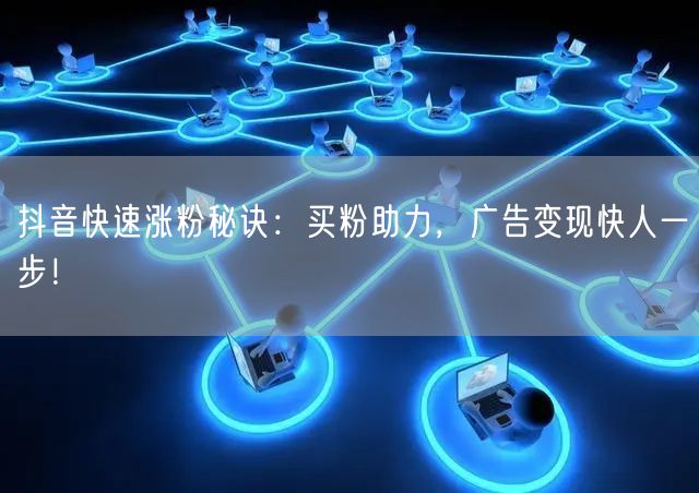 抖音快速涨粉秘诀：买粉助力，广告变现快人一步！