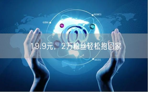 19.9元，2万粉丝轻松抱回家