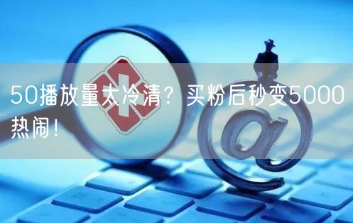 50播放量太冷清？买粉后秒变5000热闹