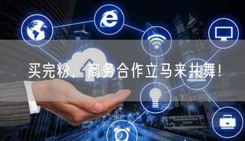 买完粉，商务合作立马来共舞！