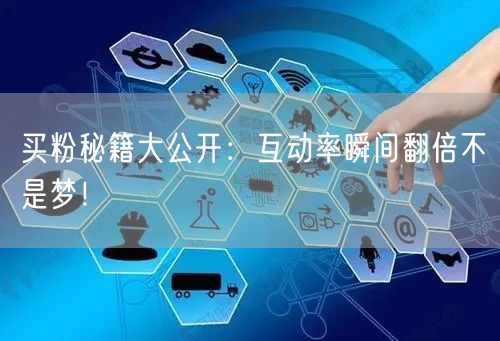 买粉秘籍大公开：互动率瞬间翻倍不是梦！