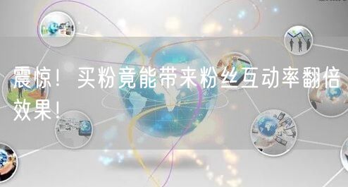 震惊！买粉竟能带来粉丝互动率翻倍效果！