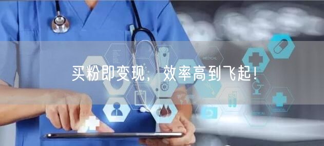买粉即变现，效率高到飞起！