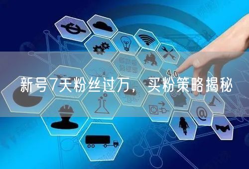 新号7天粉丝过万，买粉策略揭秘