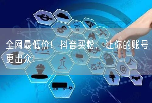 全网最低价！抖音买粉，让你的账号更出众！