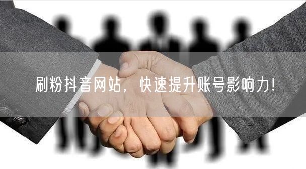 刷粉抖音网站，快速提升账号影响力！