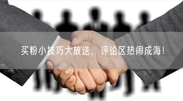 买粉小技巧大放送，评论区热闹成海！