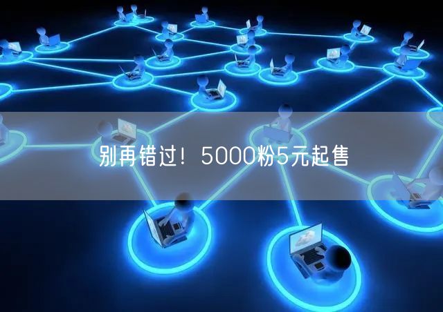 别再错过!5000粉5元起售