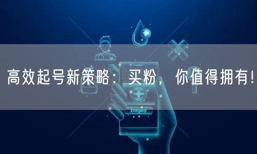 高效起号新策略：买粉，你值得拥有！