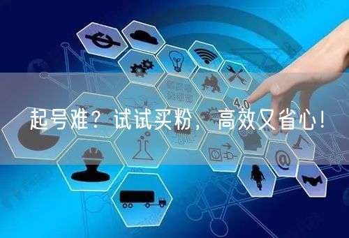 起号难？试试买粉，高效又省心！