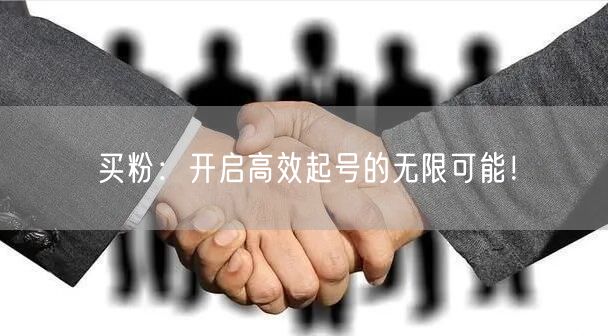 买粉：开启高效起号的无限可能！