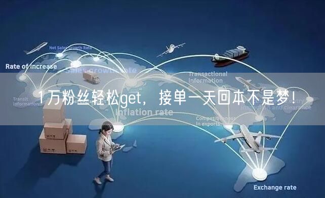 1万粉丝轻松get,接单一天回本不是梦!