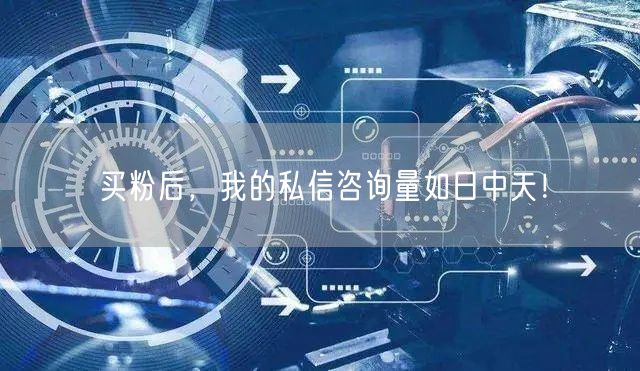 买粉后，我的私信咨询量如日中天！