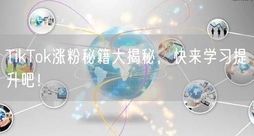 TikTok涨粉秘籍大揭秘，快来学习提升