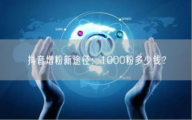 抖音增粉新途径：1000粉多少钱？